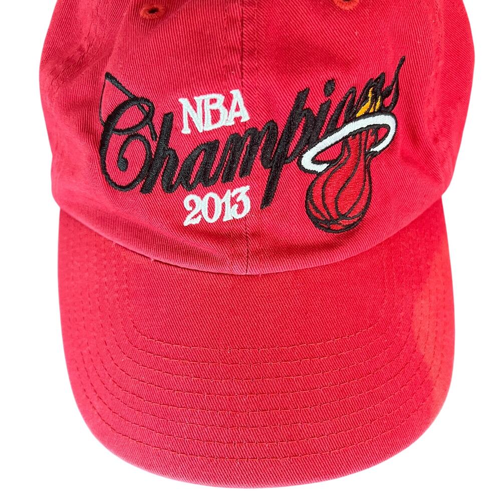 Miami Heat 2013 NBA Champions Hat Red 47 Brand Adjustable Cap
